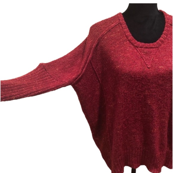 Kersh pullover knit wine colour long sleeve sweater cozy cold wear size medium - Picture 4 of 7